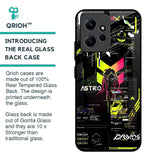 Astro Glitch Glass Case for Redmi Note 12