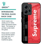 Supreme Ticket Glass Case for Redmi Note 12