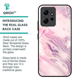Diamond Pink Gradient Glass Case For Redmi Note 12
