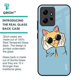 Adorable Cute Kitty Glass Case For Redmi Note 12