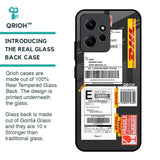 Cool Barcode Label Glass Case For Redmi Note 12