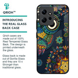 Owl Art Glass Case for Redmi Note 12