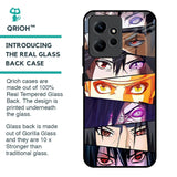 Anime Eyes Glass Case for Redmi Note 12