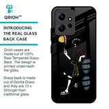 Luffy Line Art Glass Case for Redmi Note 12