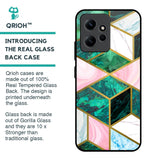 Seamless Green Marble Glass Case for Redmi Note 12