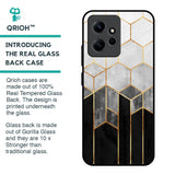 Tricolor Pattern Glass Case for Redmi Note 12