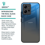 Blue Grey Ombre Glass Case for Redmi Note 12