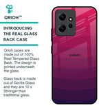 Wavy Pink Pattern Glass Case for Redmi Note 12
