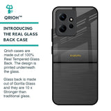 Grey Metallic Glass Case For Redmi Note 12