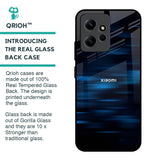 Blue Rough Abstract Glass Case for Redmi Note 12