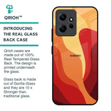 Magma Color Pattern Glass Case for Redmi Note 12