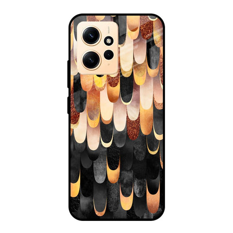 Bronze Abstract Redmi Note 12 Glass Cases & Covers Online