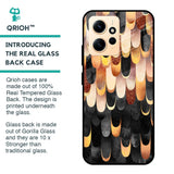 Bronze Abstract Glass Case for Redmi Note 12