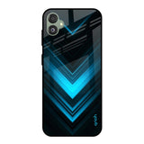 Vertical Blue Arrow Samsung Galaxy F14 5G Glass Back Cover Online