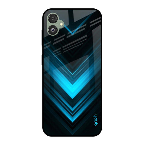 Vertical Blue Arrow Samsung Galaxy F14 5G Glass Back Cover Online