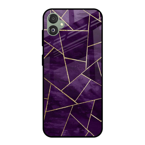 Geometric Purple Samsung Galaxy F14 5G Glass Back Cover Online