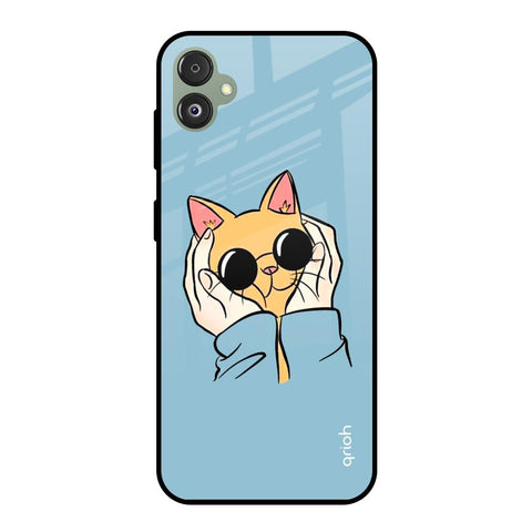 Adorable Cute Kitty Samsung Galaxy F14 5G Glass Back Cover Online