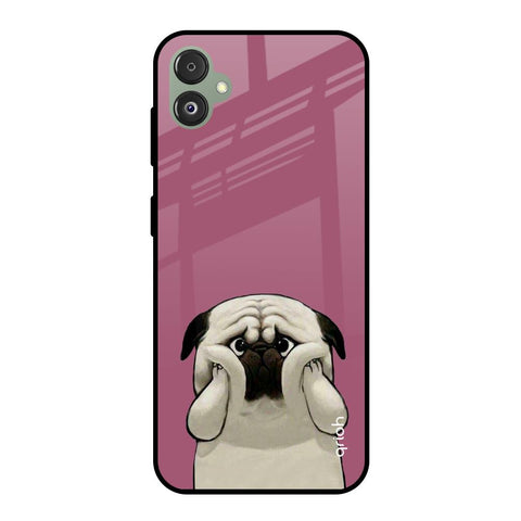 Funny Pug Face Samsung Galaxy F14 5G Glass Back Cover Online