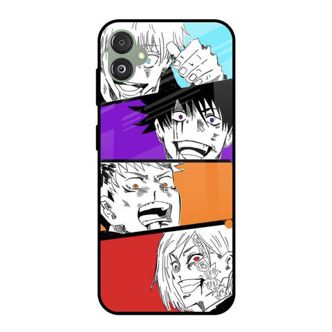 Anime Sketch Samsung Galaxy F14 5G Glass Back Cover Online