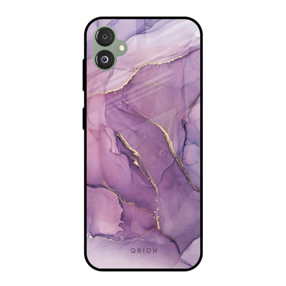 Purple Gold Marble Samsung Galaxy F14 5G Glass Back Cover Online