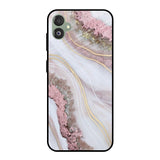 Pink & Gold Gllitter Marble Samsung Galaxy F14 5G Glass Back Cover Online