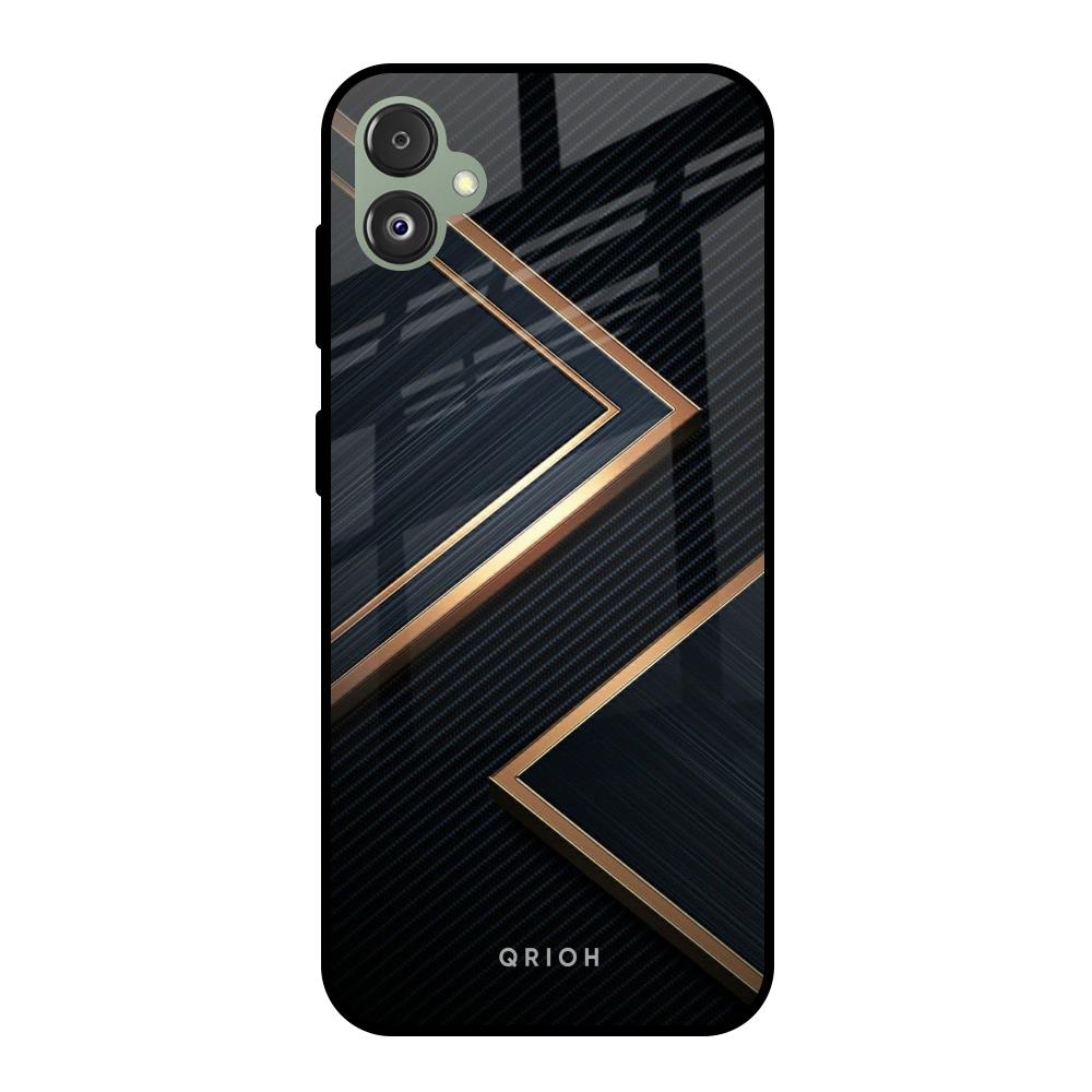 Sleek Golden & Navy Samsung Galaxy F14 5G Glass Back Cover Online