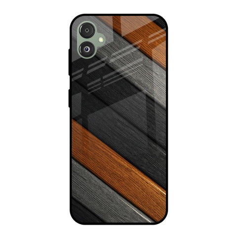 Tri Color Wood Samsung Galaxy F14 5G Glass Back Cover Online