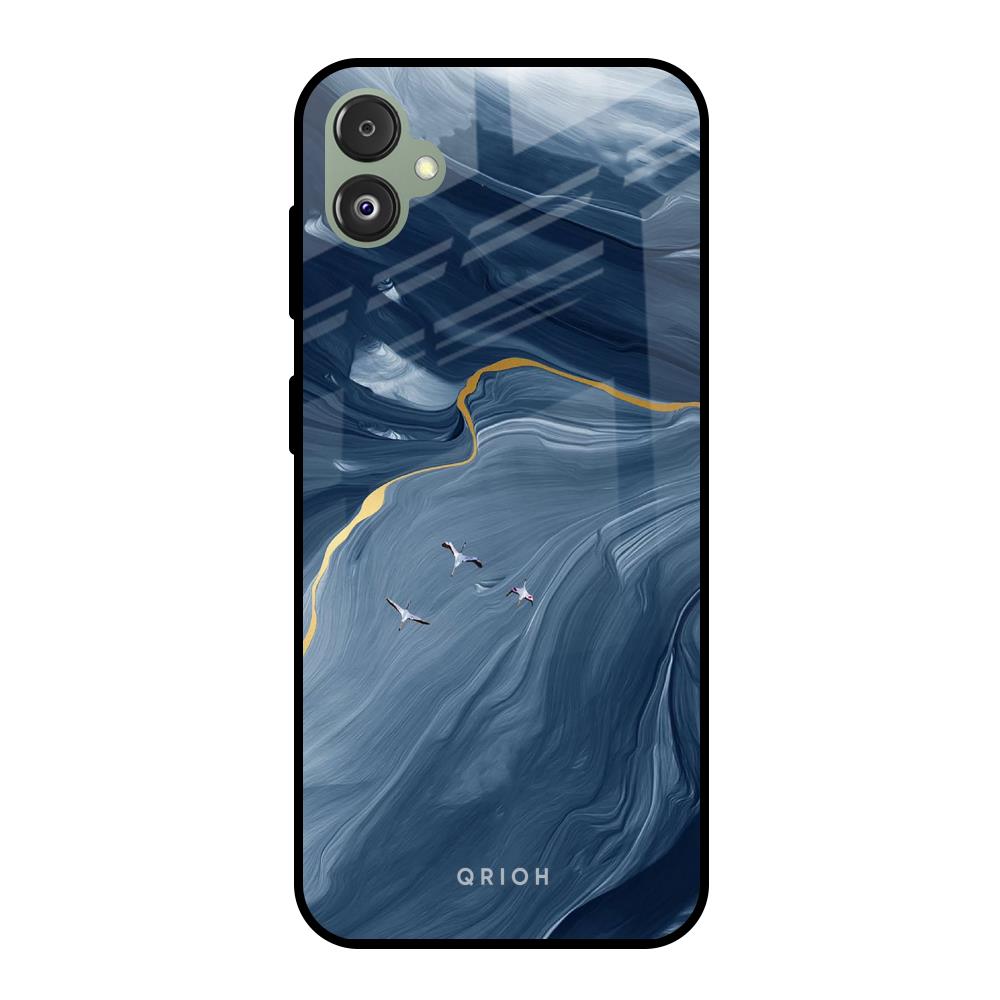 Deep Ocean Marble Samsung Galaxy F14 5G Glass Back Cover Online