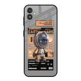 Space Ticket Samsung Galaxy F14 5G Glass Back Cover Online