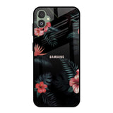 Tropical Art Flower Samsung Galaxy F14 5G Glass Back Cover Online