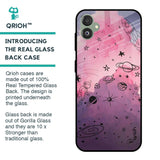 Space Doodles Glass Case for Samsung Galaxy F14 5G