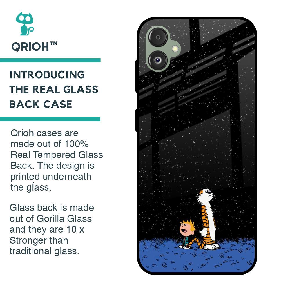 Night Sky Star Glass Case for Samsung Galaxy F14 5G