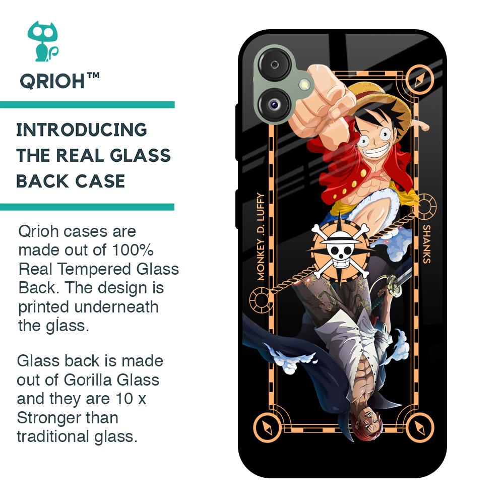 Shanks & Luffy Glass Case for Samsung Galaxy F14 5G