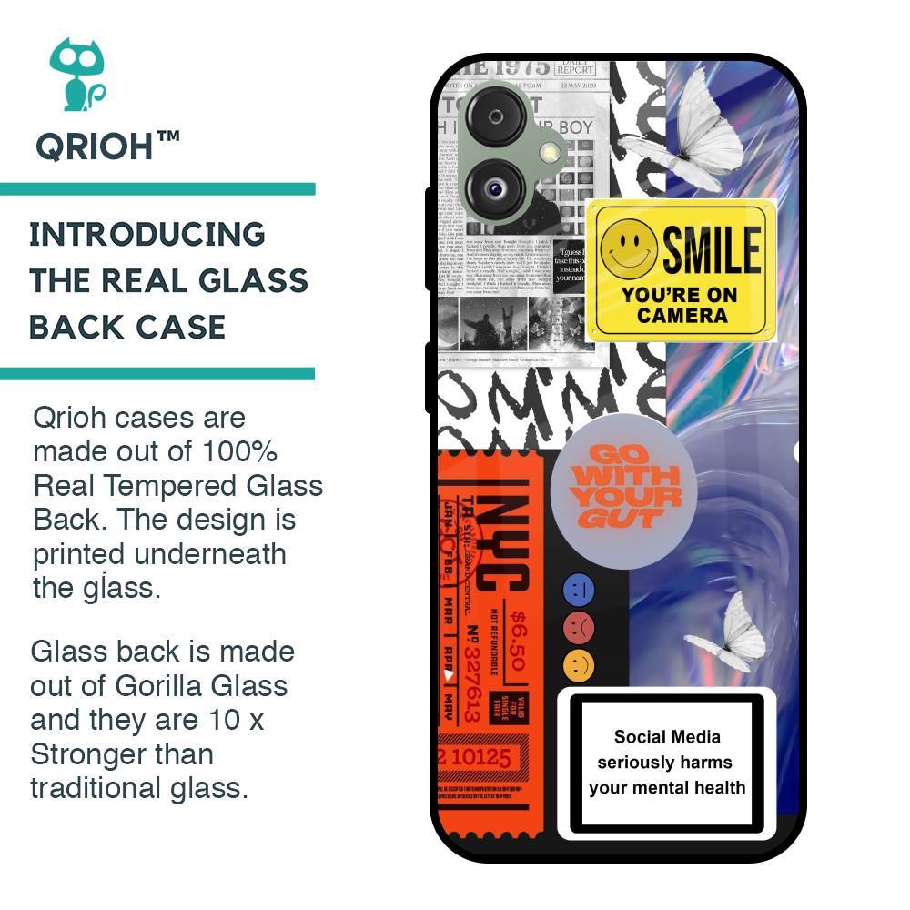 Smile for Camera Glass Case for Samsung Galaxy F14 5G