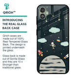 Astronaut Dream Glass Case For Samsung Galaxy F14 5G