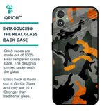 Camouflage Orange Glass Case For Samsung Galaxy F14 5G