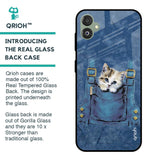 Kitty In Pocket Glass Case For Samsung Galaxy F14 5G