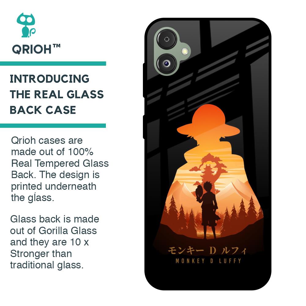 Luffy One Piece Glass Case for Samsung Galaxy F14 5G
