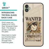 Luffy Wanted Glass Case for Samsung Galaxy F14 5G