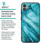 Ocean Marble Glass Case for Samsung Galaxy F14 5G