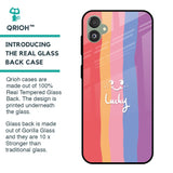 Lucky Abstract Glass Case for Samsung Galaxy F14 5G