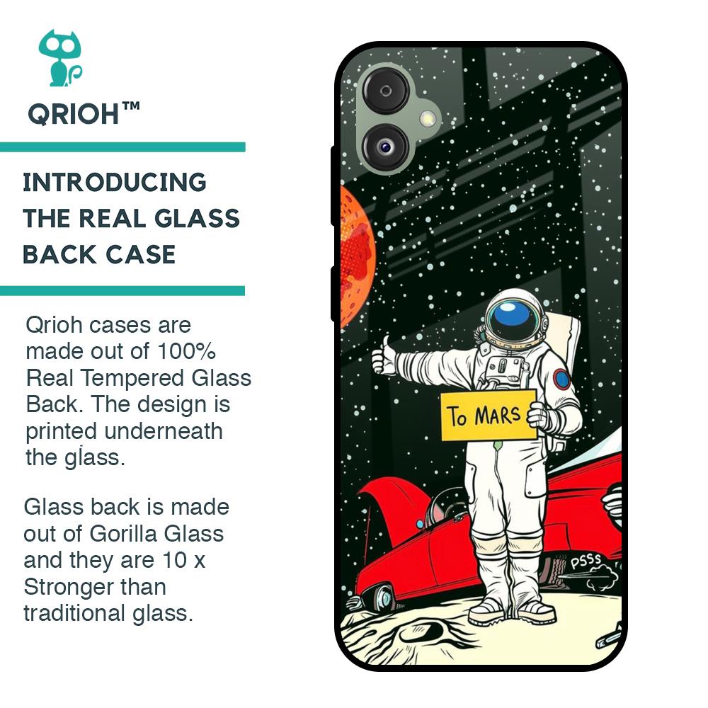Astronaut on Mars Glass Case for Samsung Galaxy F14 5G