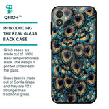 Peacock Feathers Glass case for Samsung Galaxy F14 5G