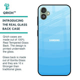 Wavy Blue Pattern Glass Case for Samsung Galaxy F14 5G
