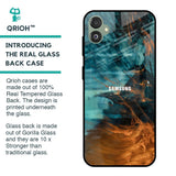 Golden Splash Glass Case for Samsung Galaxy F14 5G