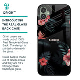 Tropical Art Flower Glass Case for Samsung Galaxy F14 5G