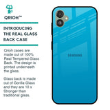 Blue Aqua Glass Case for Samsung Galaxy F14 5G