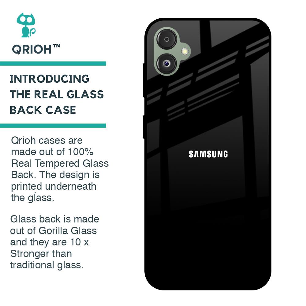Jet Black Glass Case for Samsung Galaxy F14 5G
