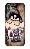 Nerdy Shinchan Samsung Galaxy F14 5G Back Cover