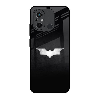 Super Hero Logo Redmi 12C Glass Back Cover Online